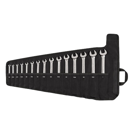 Tekton Reversible 12-Point Ratcheting Combination Wrench Set with Pouch, 15-Piece (1/4-1 in.) WRC94401